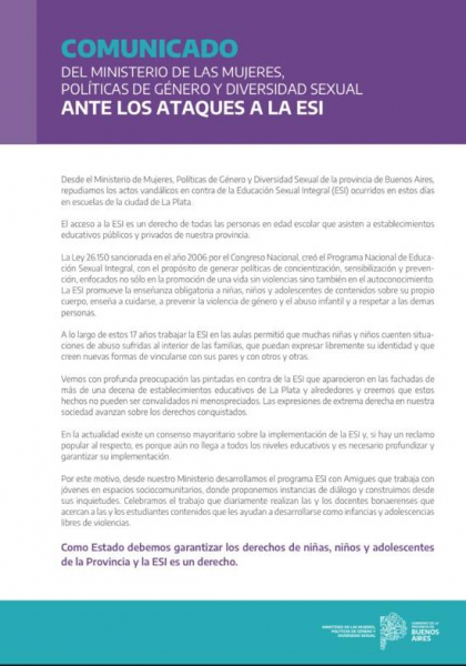 Comunicado ante los ataques a la ESI