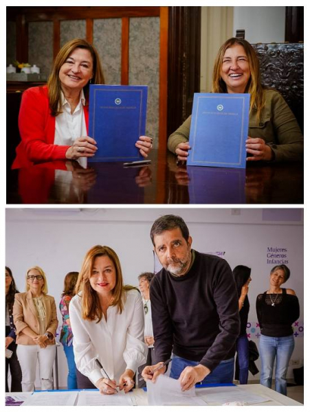 Firma de convenios con los municipios de Merlo y General San Martín Firma de convenios con los municipios de Merlo y General San Martín
