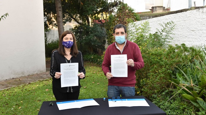 Firma de Comunidades sin Violencias en General San Martín 