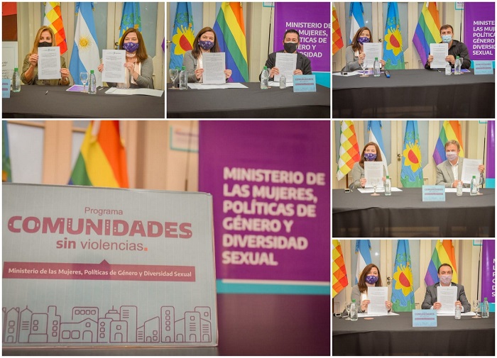 Firma de convenios del Programa Comunidades sin Violencias