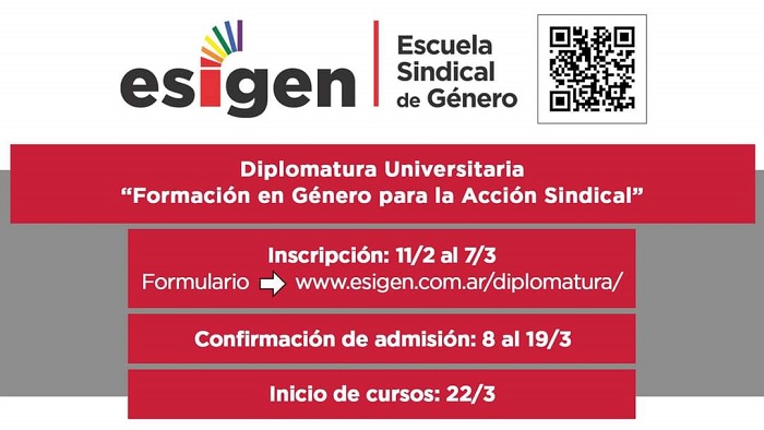 “Formación en Género para la Acción Sindical”