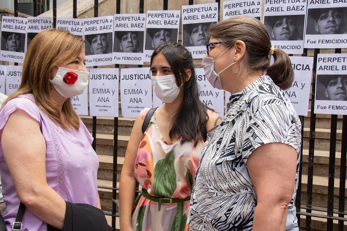 Estela Diaz acompañó la lectura de la sentencia pública