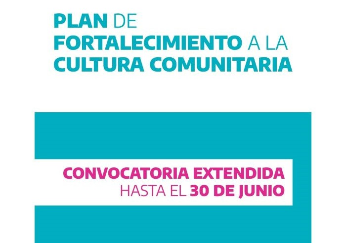 Se extiende el plazo de inscripción para el Plan de Fortalecimiento a la Cultura Comunitaria para espacios culturales, colectivo