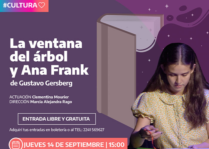 Presentación de la obra “La ventana del árbol y Ana Frank”