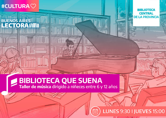 La Biblioteca Central de la Provincia ofrece un Taller de Música para infancias