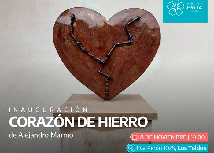 Se inaugurará el “Corazón de Hierro” de Alejandro Marmo en el Museo Casa Evita