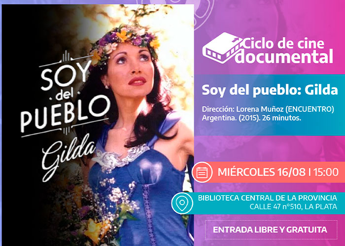 Llega “Soy del pueblo: Gilda” a la Biblioteca Central de la Provincia