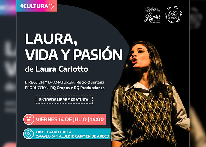 Se presenta “Laura, vida y pasión de Laura Carlotto” en Carmen de Areco
