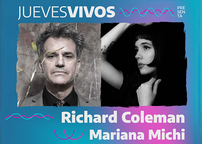 Con Richard Coleman y Mariana Michi continúan los “Jueves Vivos” en el Teatro Argentino