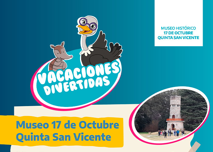 “Vacaciones Divertidas” llega al Museo Histórico 17 de Octubre