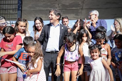 Kicillof, Barrios y Barrera inauguraron un espacio comunitario en Villa Gesell