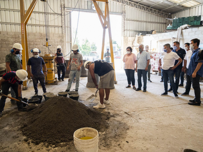 Visita del Ministro de Desarrollo Social de la Nación en el Polo Productivo