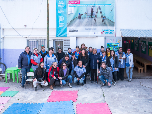 Barrios inauguró la ampliación de un jardín comunitario en Villa Itatí