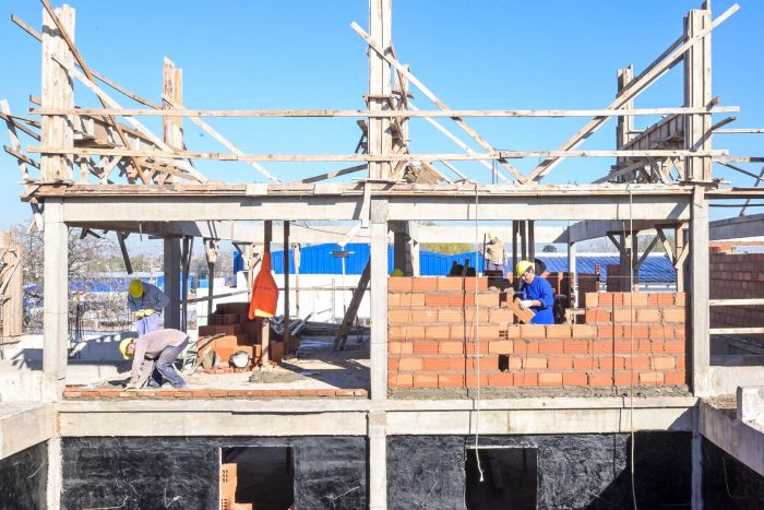 Avanza en la construcción de 28 nuevas viviendas en San Justo 