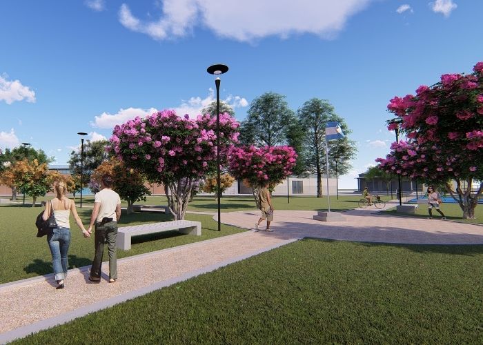 Proyecto para el mejoramiento de la plaza principal del barrio Biocca