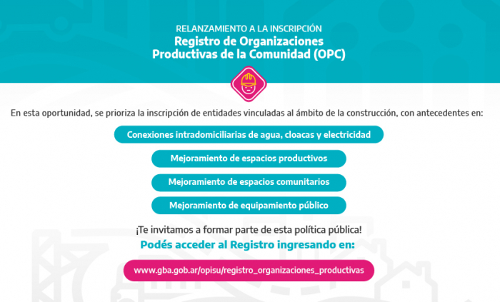 Relanzamiento del Registro de Organizaciones Productivas de la Comunidad