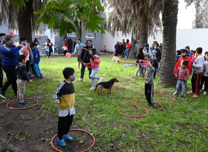 Jornada recreativa para niñas y niños en Morón