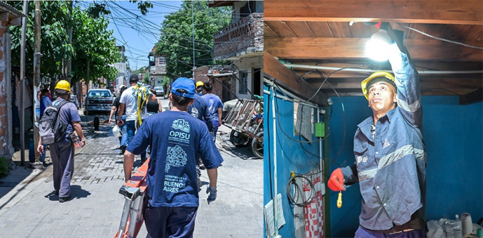 Más seguridad eléctrica en viviendas de Villa Porá 