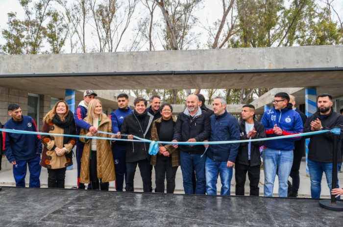 Kicillof, Secco y Barrios inauguraron obras en Ensenada