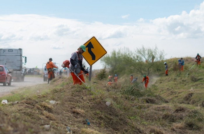 Se realizan jornadas de saneamiento en el barrio Tierras Argentinas
