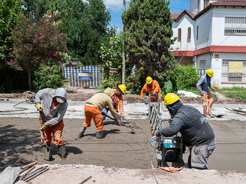 Avanza la pavimentación de la calle Matheu