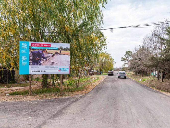 Obras finalizadas de pavimentación en Carmen de Areco