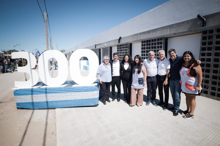 Barrios, Kicillof, Balor, Terigi y Bianco inauguraron el Polo Educativo del barrio Once de Berazategui
