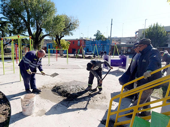 Trabajos de mejoramiento habitacional en Avellaneda