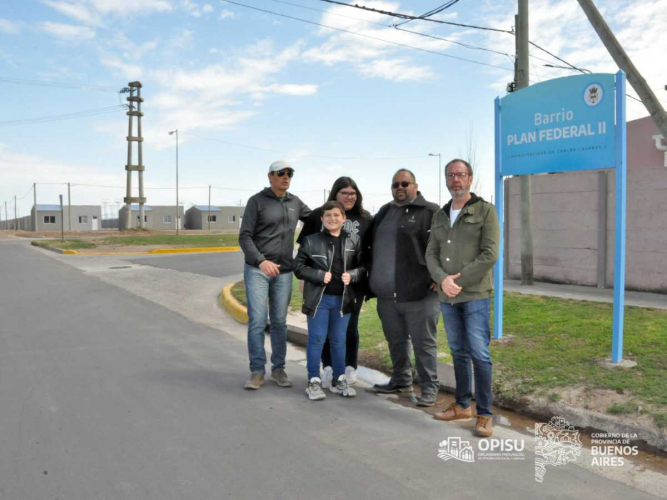 OPISU finalizó una obra de pavimentación en el barrio Plan Federal II