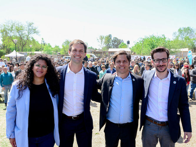 Acto de inauguración de las plazas Biocca y Amarilla de San Vicente