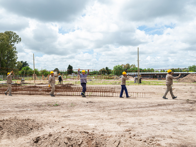 Avanza la construcción del Polo Educativo en Berazategui 