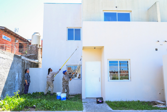 Avanza la construcción de viviendas en el barrio ACUBA