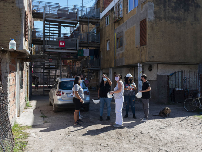 Recorrida por obras en ejecución en Presidente Sarmiento y Carlos Gardel 