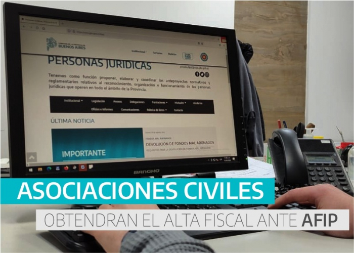 ALTA FISCAL AFIP ASOCIACIONES CIVILES