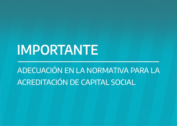 ACREDITACIÓN DE CAPITAL SOCIAL