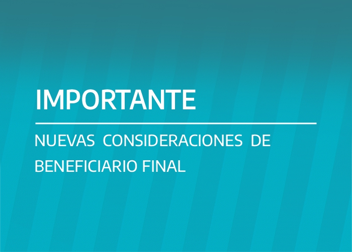 NOVEDADES BENEFICIARIO FINAL