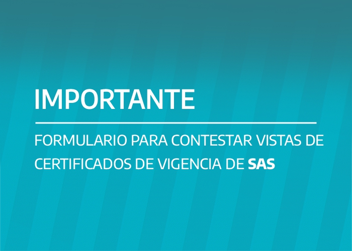 VISTAS CERTIFICADOS SAS