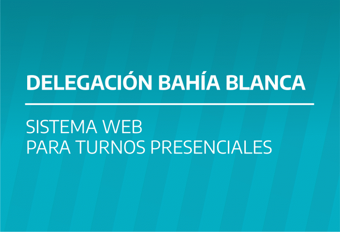 Bahía Blanca: sistema web para turnos presenciales