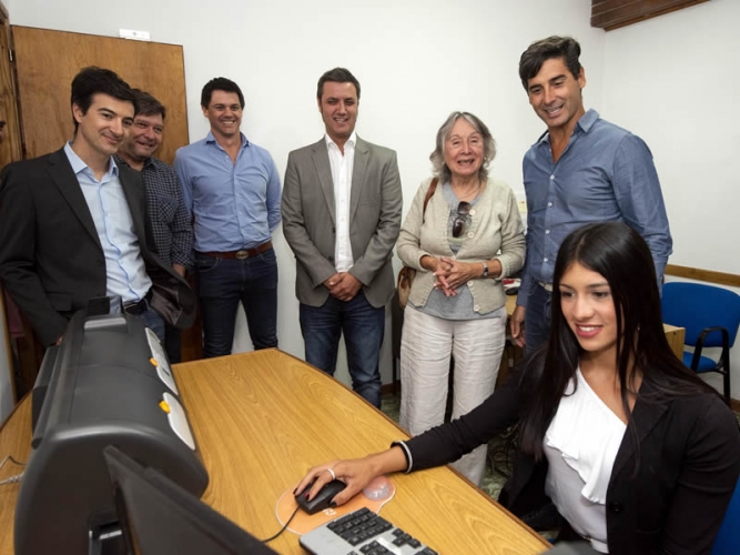 entrega de impresora en Punta Indio