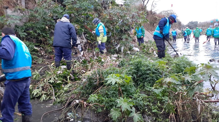 Operativos de limpieza en 1.950 metros de arroyos