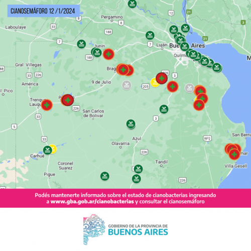 Más municipios participan del cianosemáforo