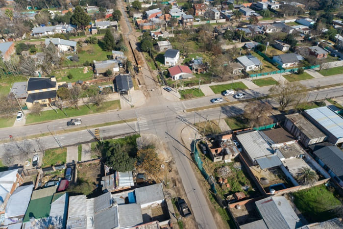 La Provincia finalizó el nuevo sistema de desagües pluviales en Paso del Rey