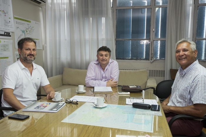 Reunión de trabajo con funcionarios de La Plata