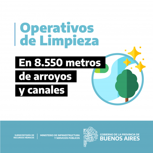 Operativos de limpieza en 8.550 metros de arroyos y canales