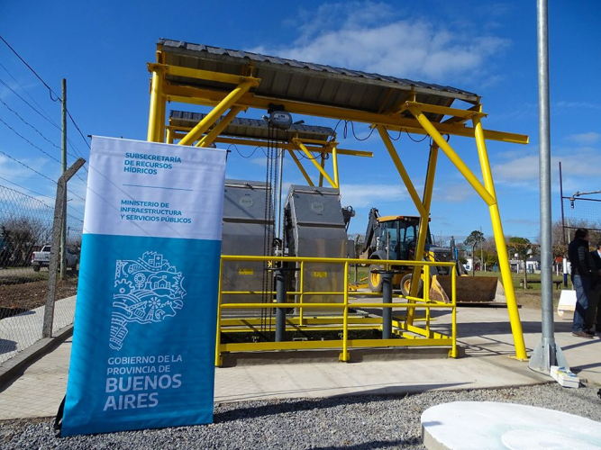 Estación de bombeo en Marcos Paz 