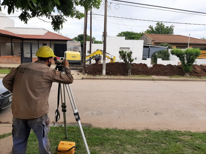 Avanzan las obras de cloacas para Carlos Tejedor