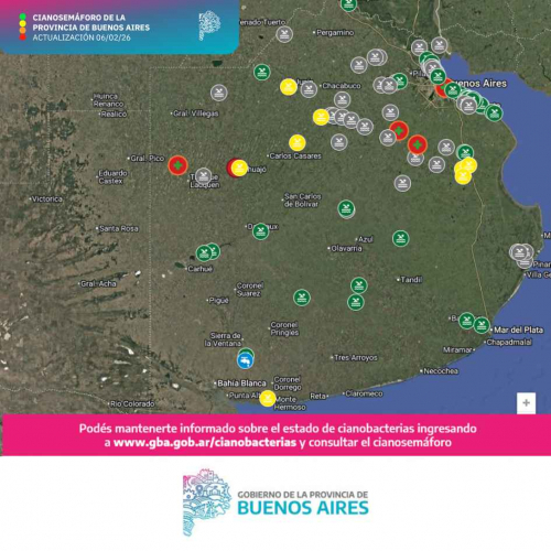  5 municipios con bandera sanitaria por cianobacterias