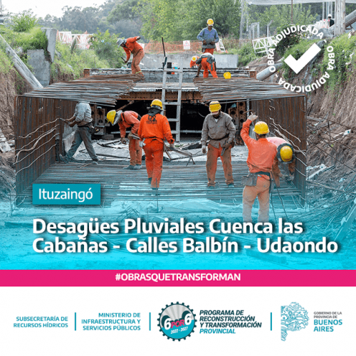 La Provincia adjudicó obra de desagües pluviales para Ituzaingó
