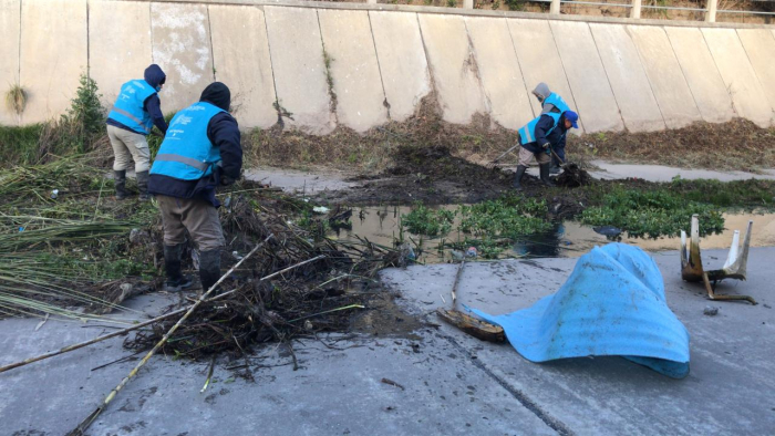 Operativos de limpieza en 5.280 metros de arroyos y canales