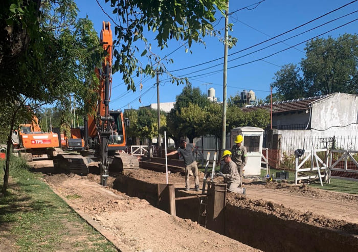 Comienza la etapa final de obras para la red cloacal de General Rodríguez